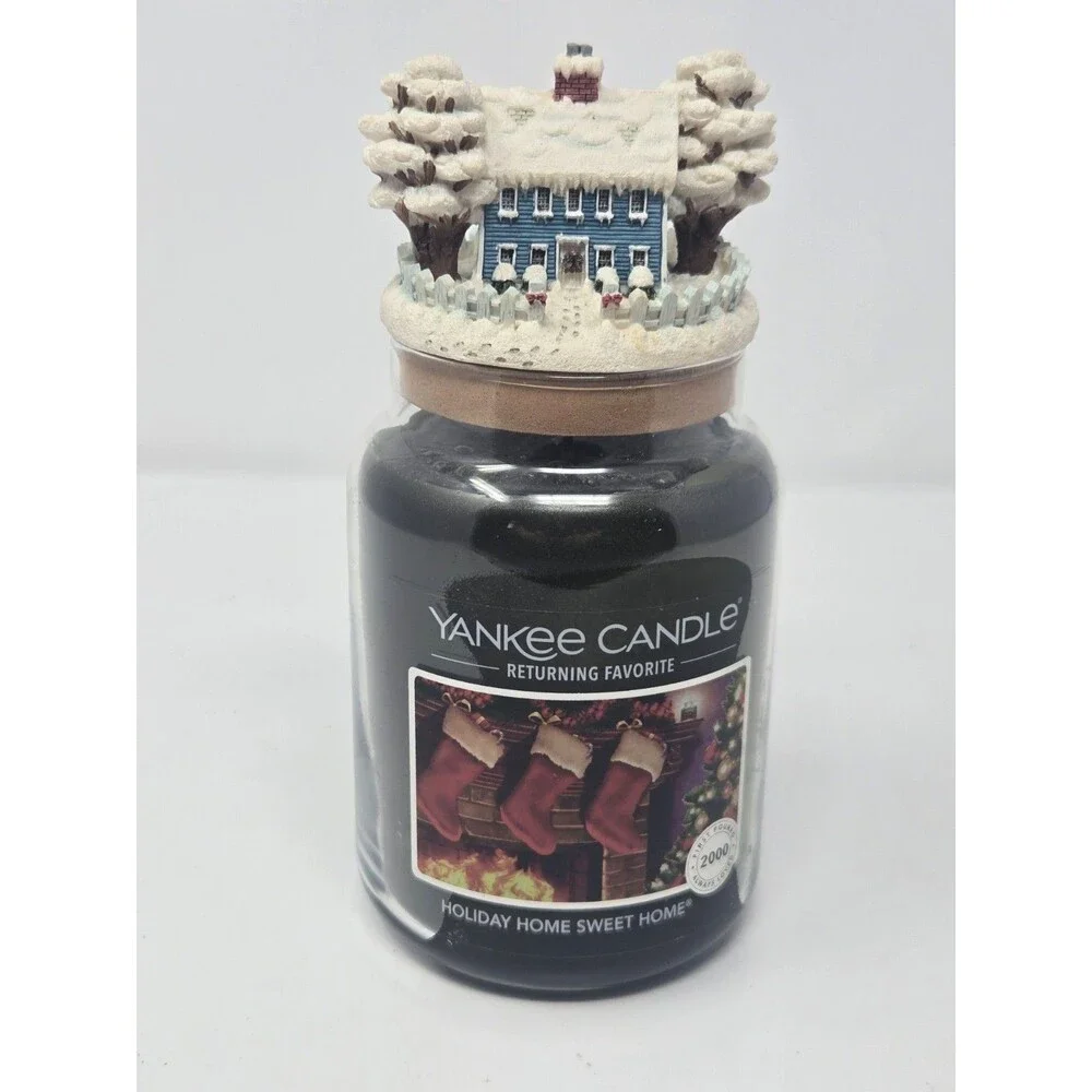 Yankee Candle Holiday Home Sweet Home 22oz w/ Our America Cottage Topper